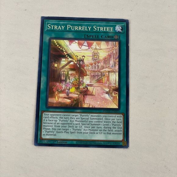 Ty-Gi-Oh! Stray Purrely Street Spell Game Card x3 - Picture 2 of 3